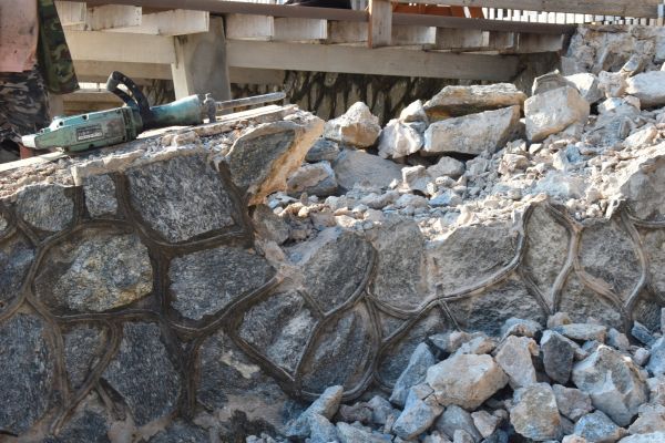 Retaining Wall Demolition in West Chester
