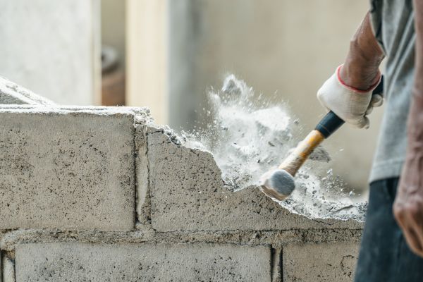 Block Wall Demolition in West Chester